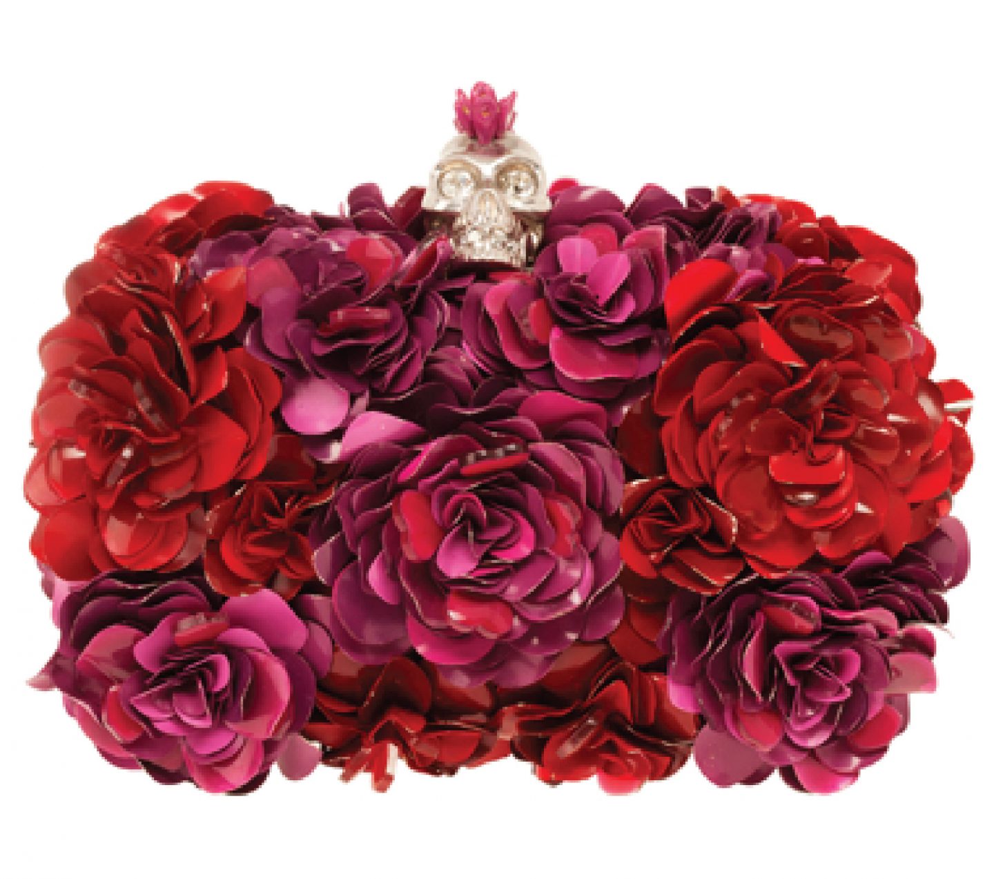 Alexander McQueen Rose & Skull Clutch