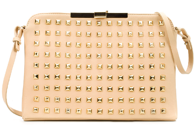 Zara – Studded Clutch With Clasp Fastening