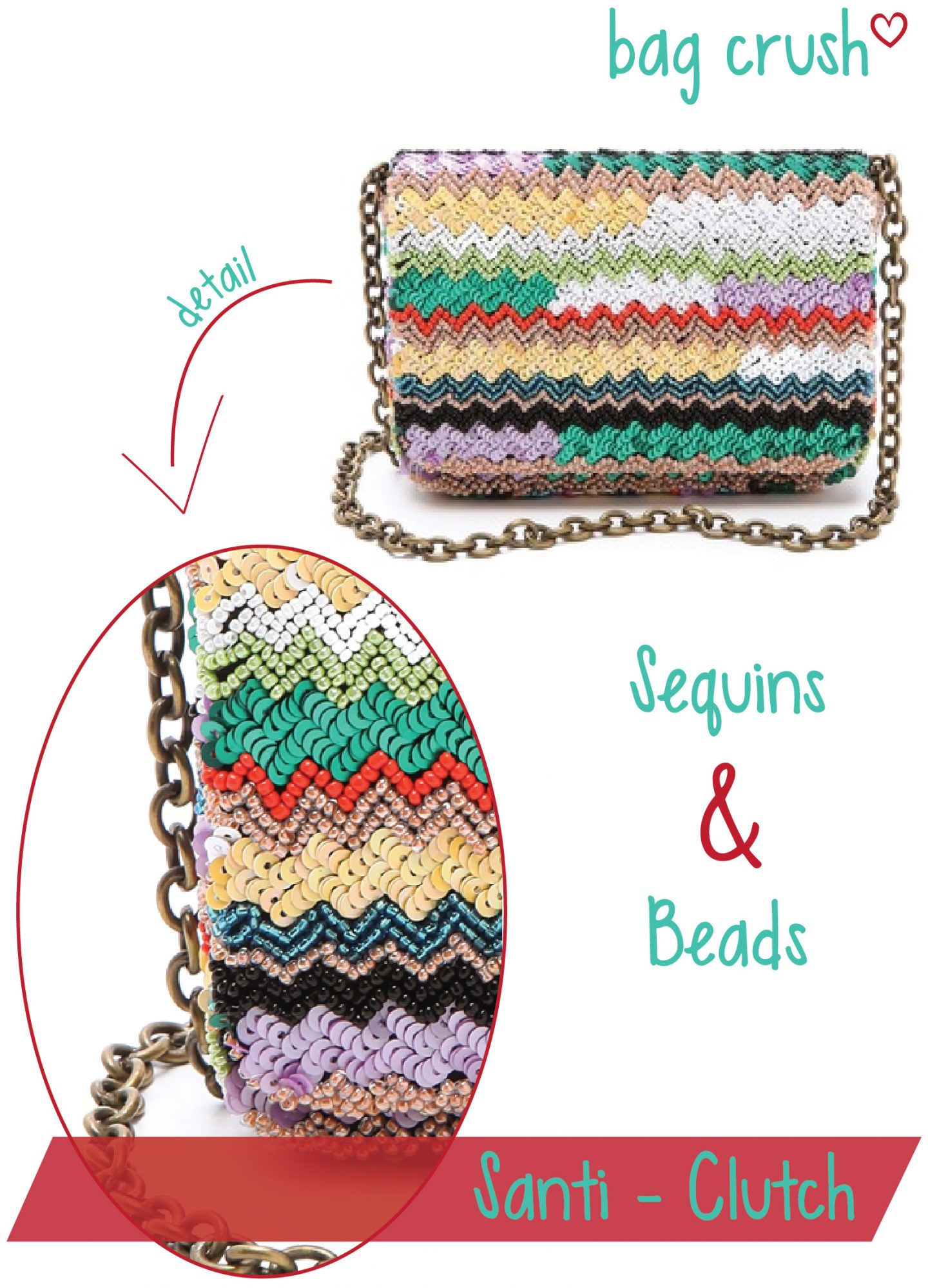 Bag Crush: Santi – Sequin and Beaded Clutch