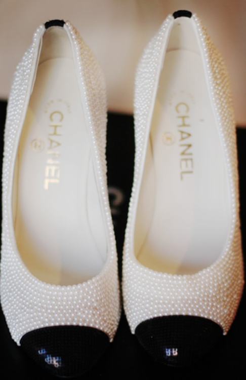 Shoe Envy: Chanel Pearl Studded Flats