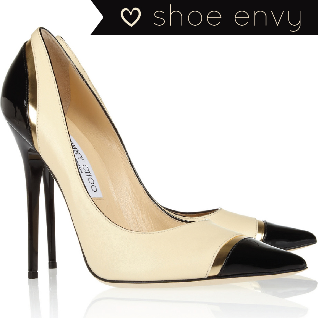 Shoe Envy: Jimmy Choo – Limit Tri-Tone Leather Pumps