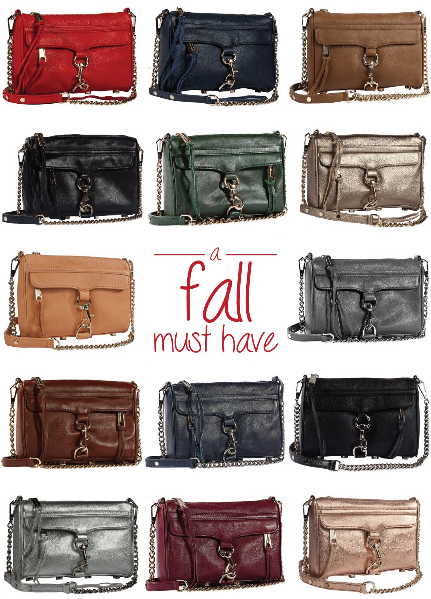 A Must Have Handbag: Rebecca Minkoff’s Mini M.A.C in 14 Fabulous Fall Colours