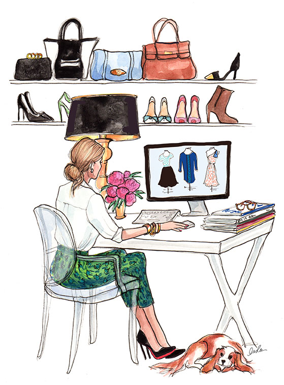 Fashion Illustration, Inslee Haynes, Fashion Art, Working Girl, Office, Girl Boss, Lady Boss, Office Closet, Illustrations, Fashion, Life and Style,