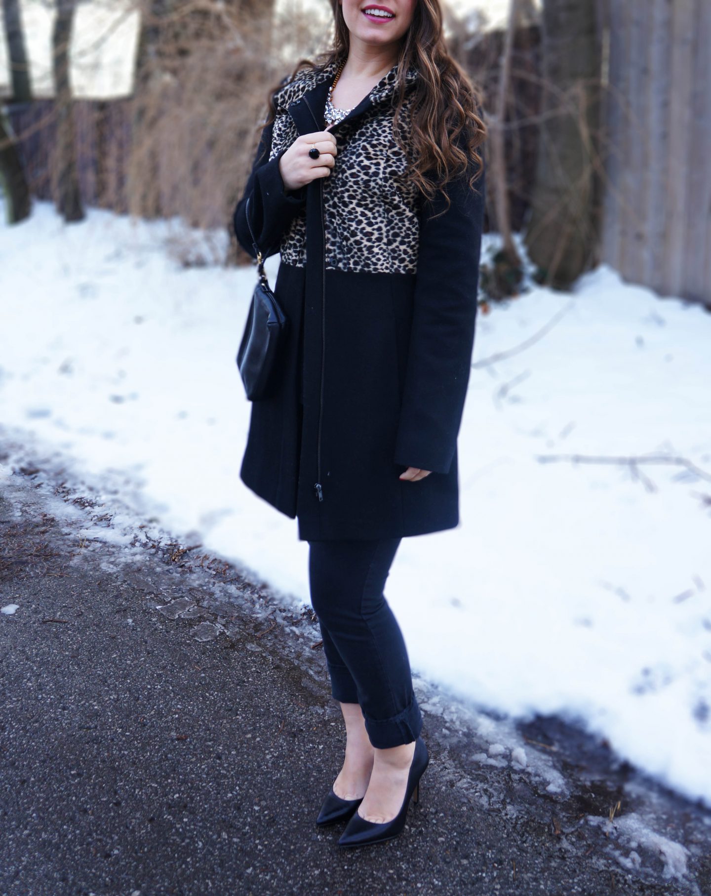 Outfit // Colour Blocking with Leopard and Black