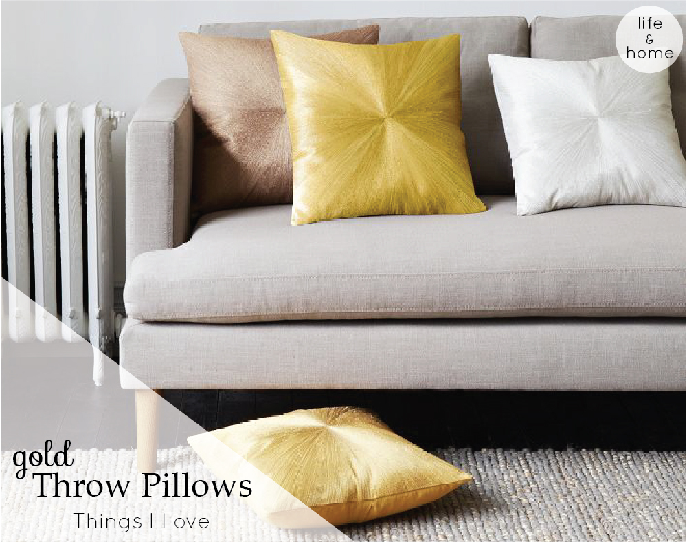 Throw Pillows, Gold Pillows, West Elm, Home Decor, Easy ways to decorate, home inspiration, living room inspiration, lifestyle blogger, style and life, decor, gold pillow cases, west elm pillows