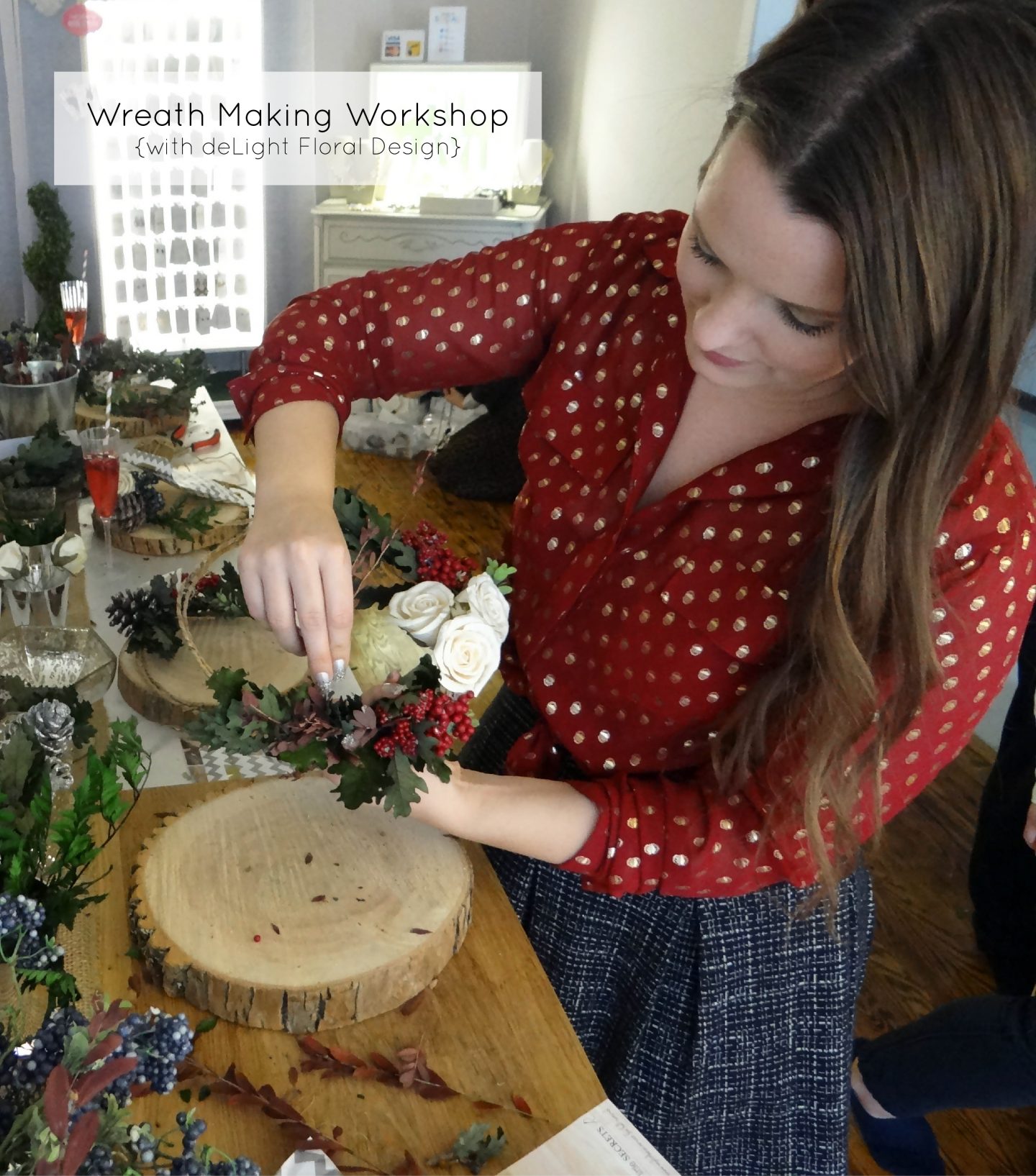 Wreath Making Workshop, Christmas Decorations, Christmas Wreath, DIY, Holiday Decor, Christmas Decor, Crafts, Lifestyle Blogger, Toronto Blogs, Canadian Blogger