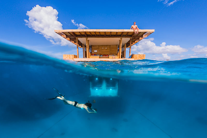 Travel // An Underwater Hotel Room, The Manta Resort