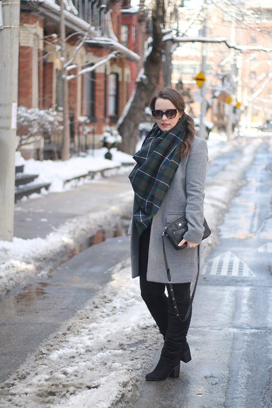 Winter Fashion, Plaid Blanket Scarf, Green Tartan, Outfit Ideas, AGAPE + HESED