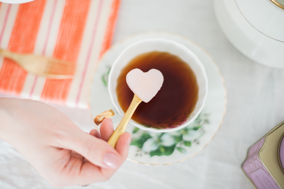 Heart Sugar Cubes, DIY, Tea Cups, High Tea Party, Sloane Tea, Party Ideas