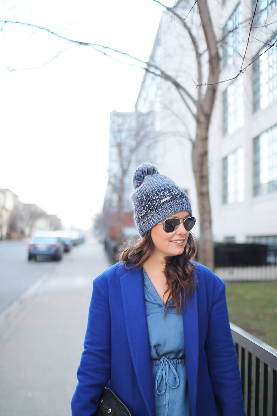 Fashion, Toronto Blogger, Winter Style, How To Wear A Chambray Dress