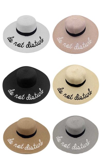 Do Not Disturb Straw Hat