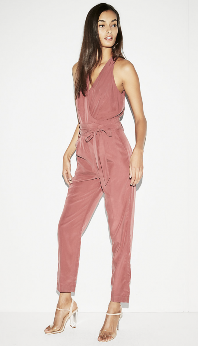 Dusty Pink Silky Jumpsuit