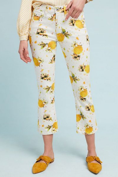 Lemon Print Pants