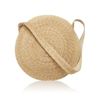 Large Straw Round Circle Bag