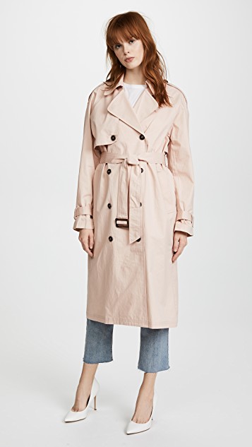 Pink Trench Coat