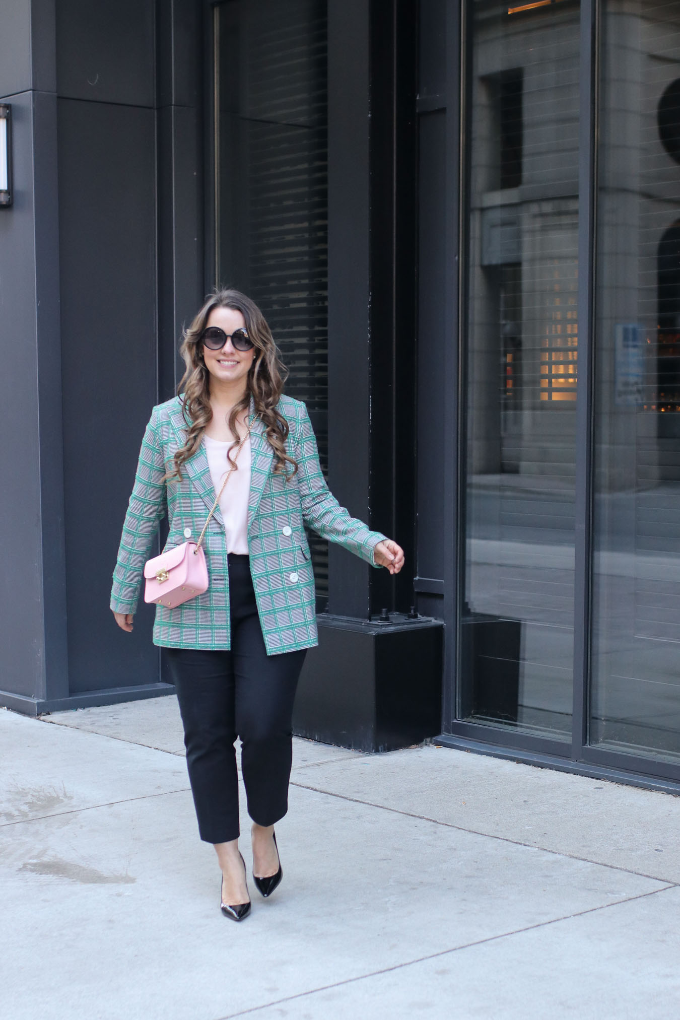 Outfit // A Plaid Blazer