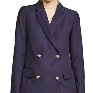 Heartmade Jilva Blazer, Navy Blue Double Breasted Blazer